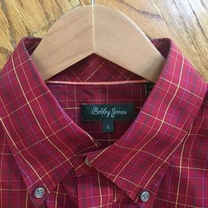 Bobby Jones Red Button Down Size L